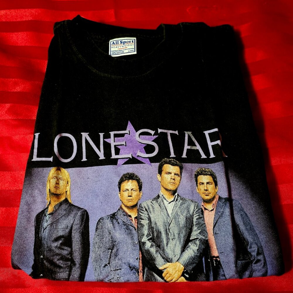 Vtg 90s Lonestar Band Concert Tour T-shirt Size Large